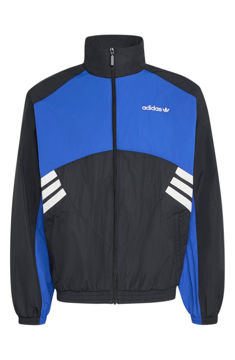 adidas Colorblocked Performance Track Jacket, Main, color, Black/ Team Royal Blue