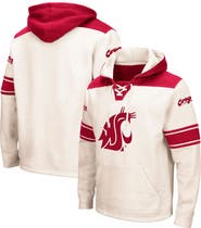 COLOSSEUM Men's Colosseum Cream Washington State Cougars 2.0 Lace-Up Pullover Hoodie