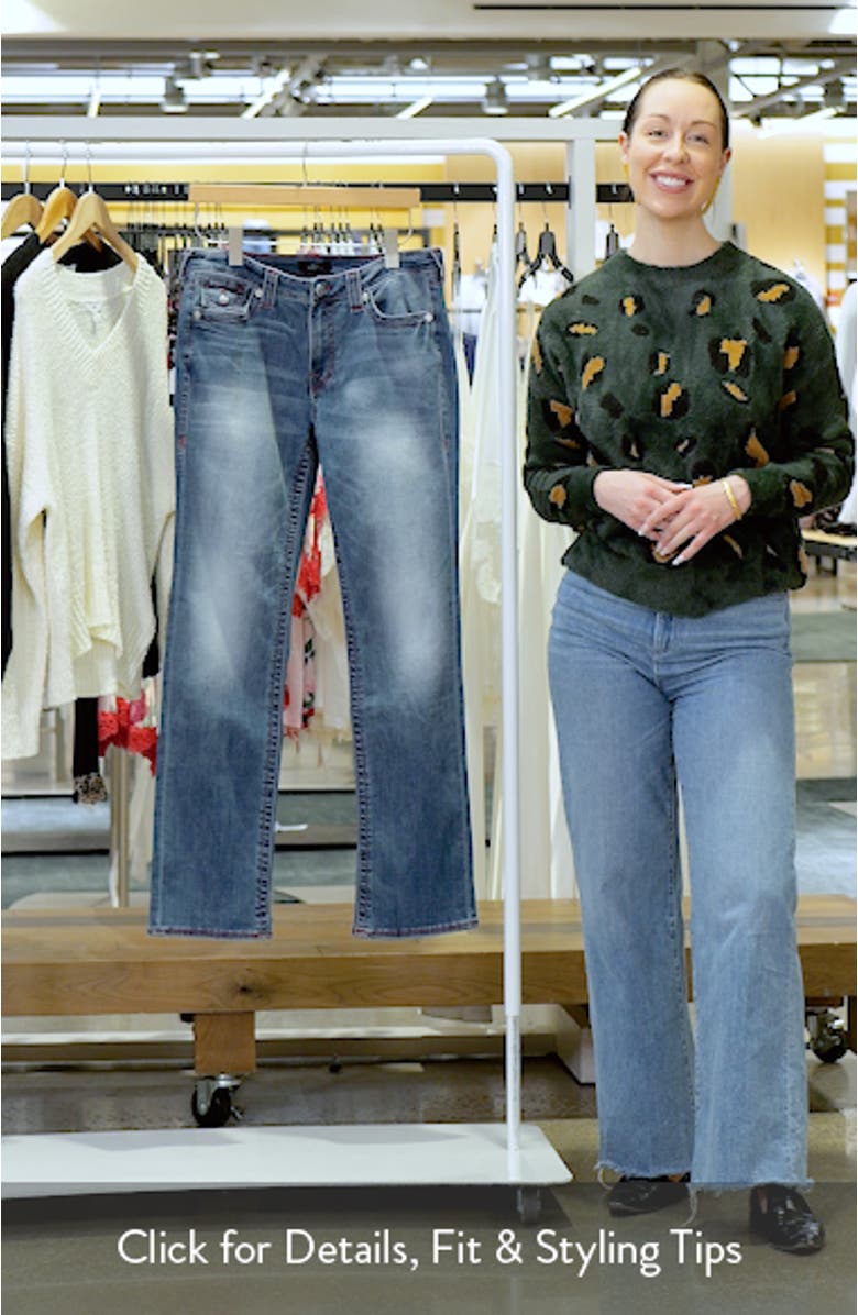 Billie Mid Rise Straight Leg Jeans, sales video thumbnail