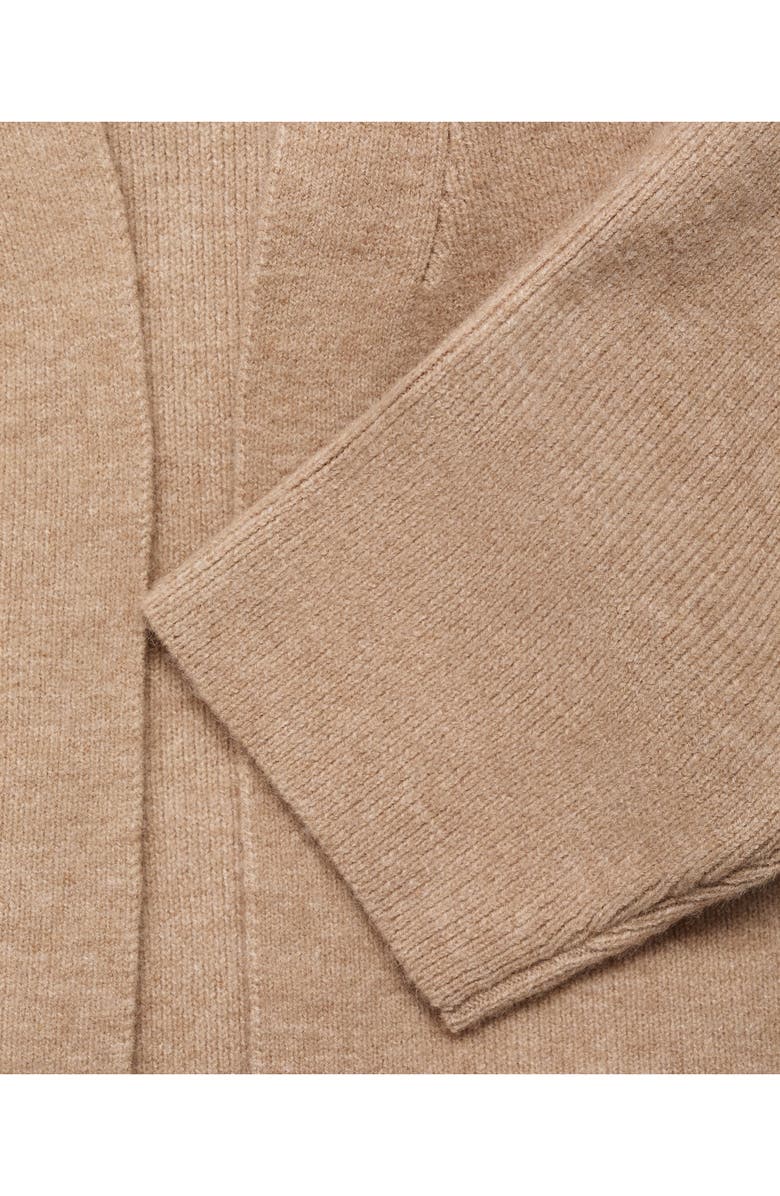 MANGO Long Sweater Coat, Alternate, color, Light/ Pastel Grey