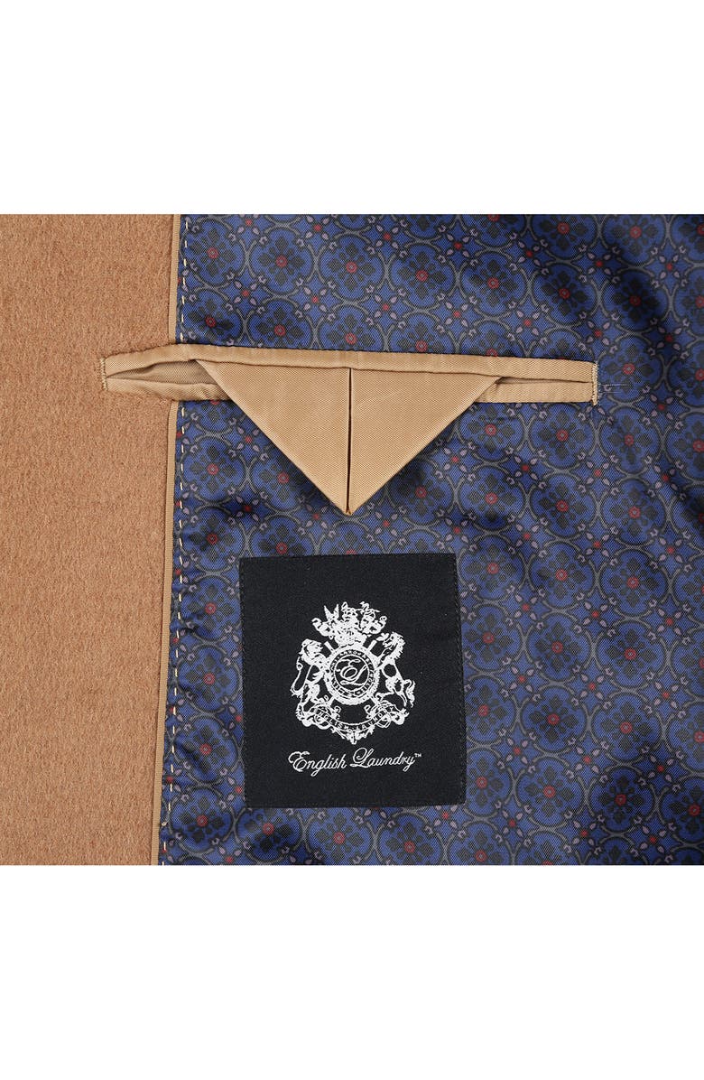 English Laundry Wool Blend 3-Button 3/4 Length Top Coat, Alternate, color, Camel
