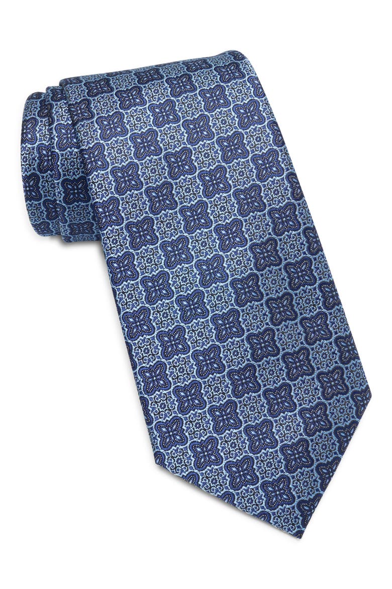 Conklin Medallion Tie, Main, color, NAVY
