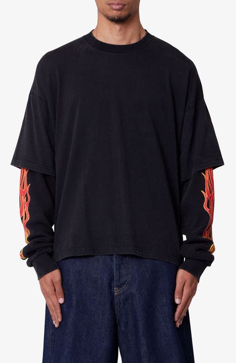 Double Layer Long Sleeve Thermal T-Shirt