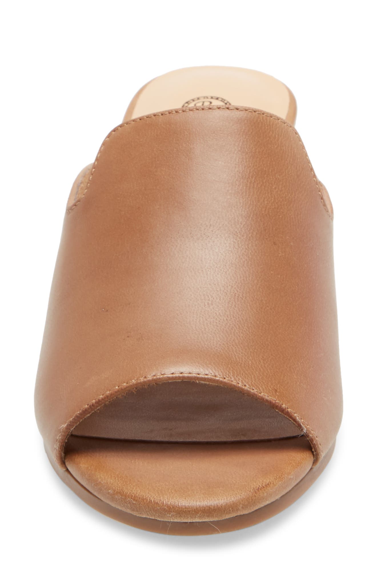 Daisy Slide Sandal, Alternate, color, SADDLE BURNISH LEATHER