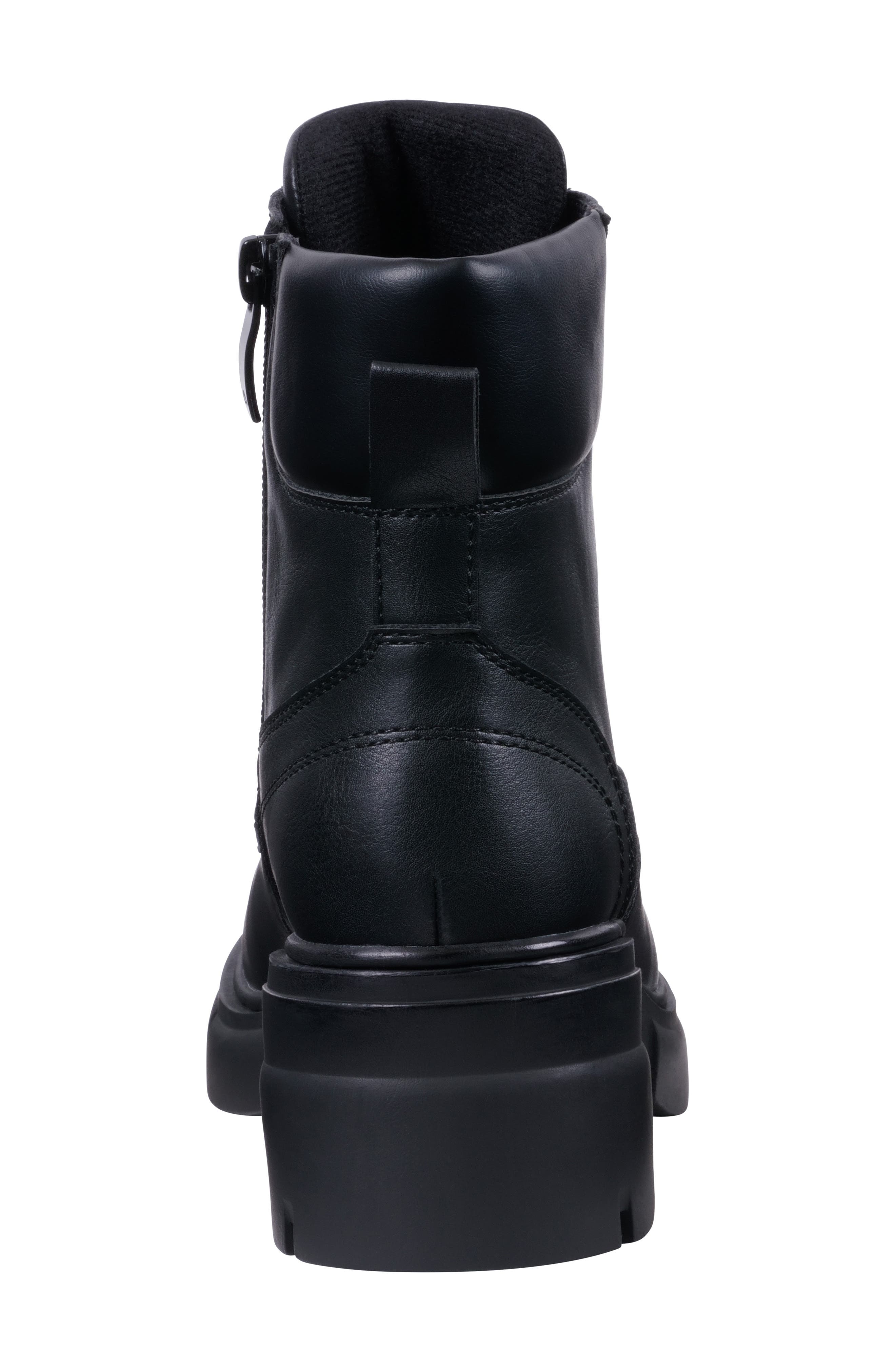 GOOD CHOICE NEW YORK Marley Lace-Up Combat Boot, Alternate, color, Black