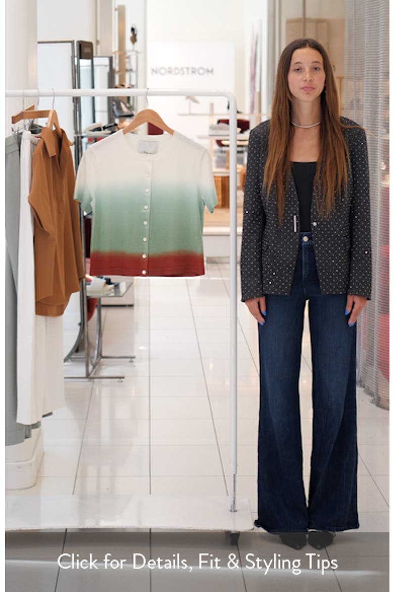 Short Sleeve Crop Wool Blend Cardigan video