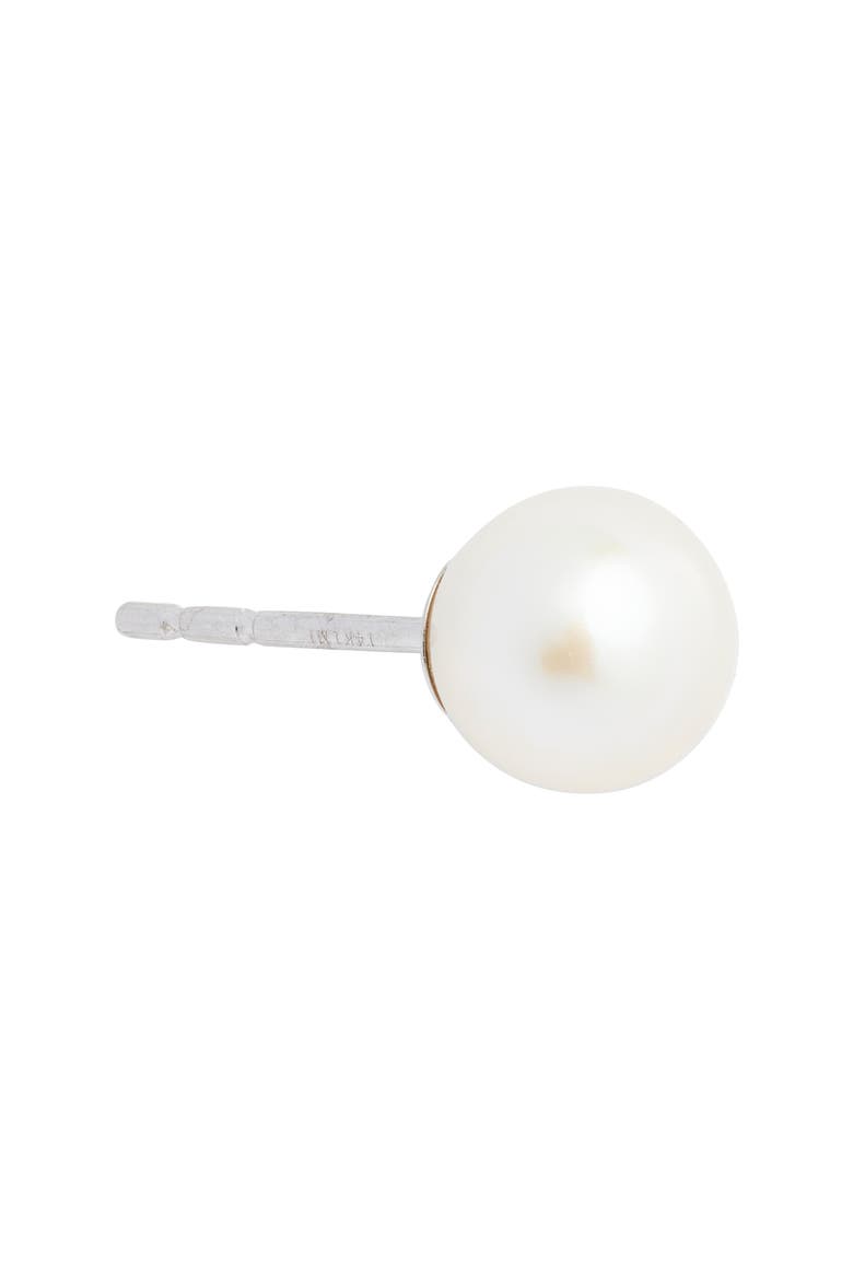 Freshwater Pearl Stud Earrings, Alternate, color, 14K WHITE GOLD/ PEARL