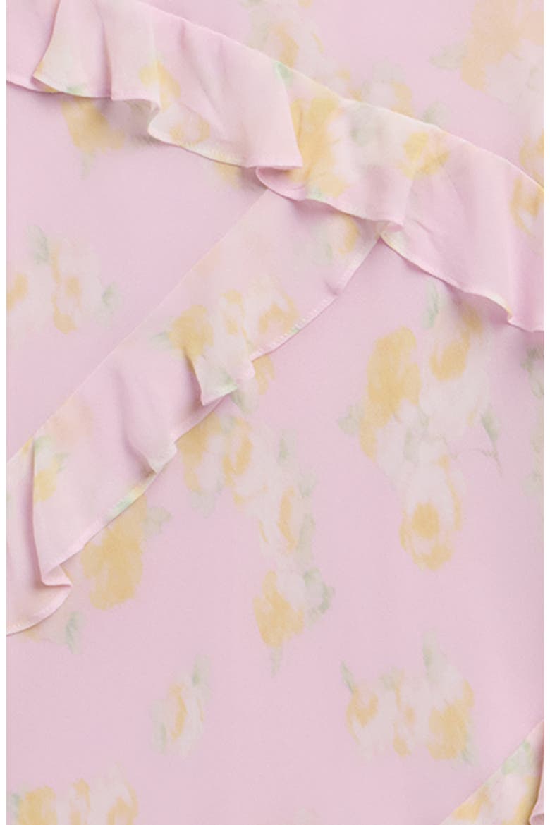 Kids' Mini Rialto Floral Ruffle Trim Dress, Alternate, color, WISTERIA SUN