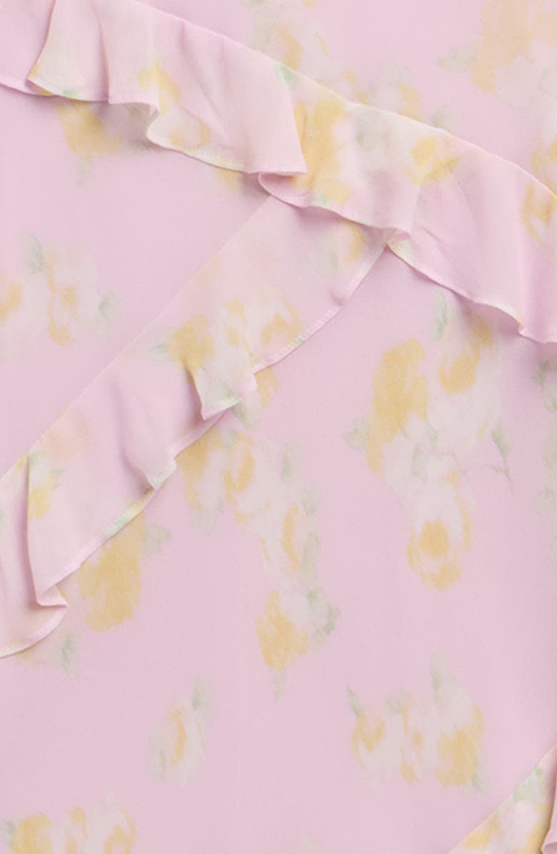 LoveShackFancy Kids' Mini Rialto Floral Ruffle Trim Dress, Alternate, color, Wisteria Sun