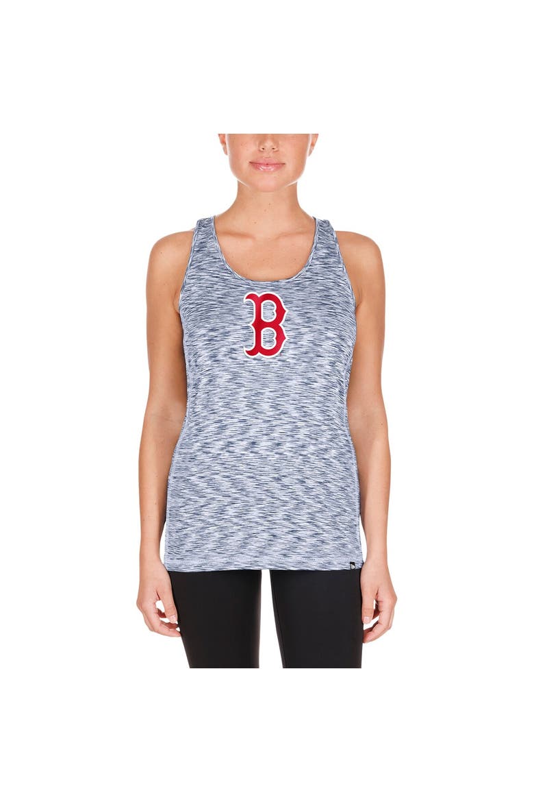 Women's New Era Navy Boston Red Sox Space Dye Keyhole Back Tank Top, Alternate, color, Navy