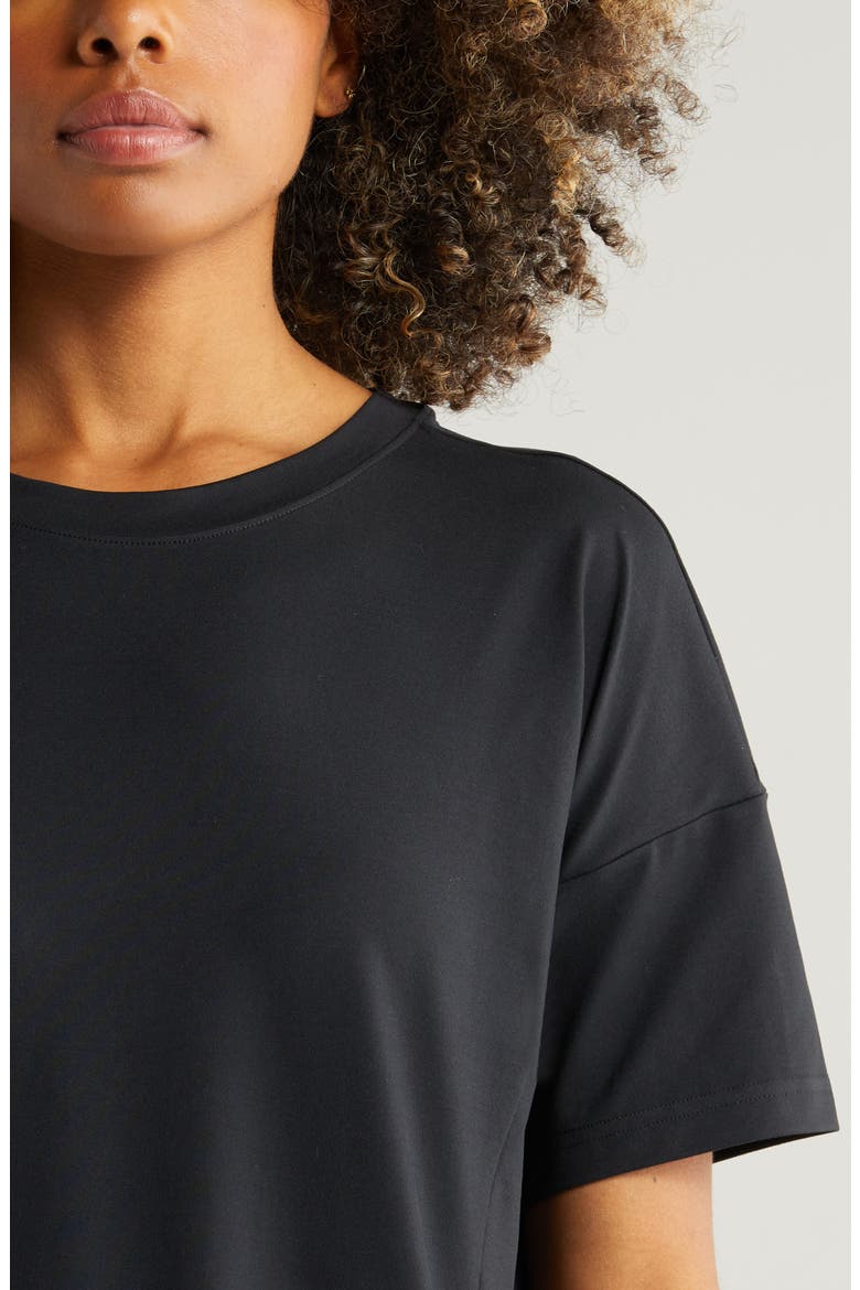 Departure Travel Shift Dress, Alternate, color, BLACK