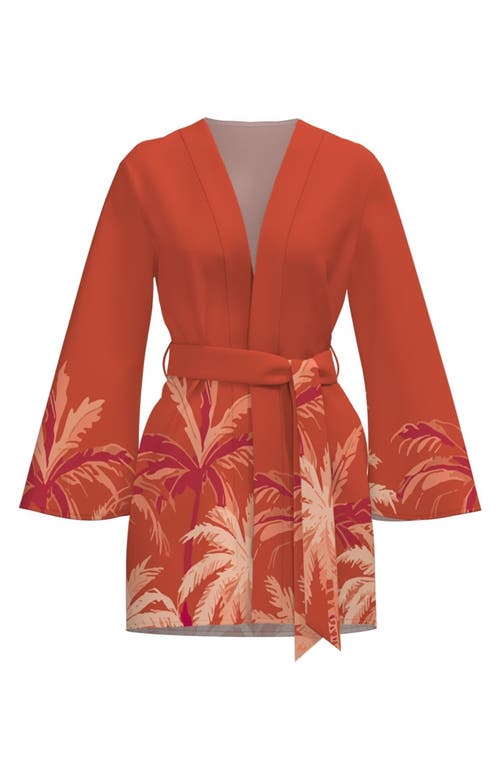 Diarrablu Mini Kimono Coverup Coco Terracota In Coco Terracota