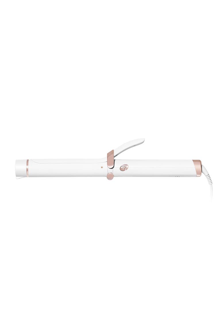 Curl ID 1.25-inch Smart Curling Iron with Interactive Touch Interface, Main, color, WHITE