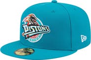 New Era Men's New Era  Teal Detroit Pistons Core Logo 59FIFTY Fitted Hat