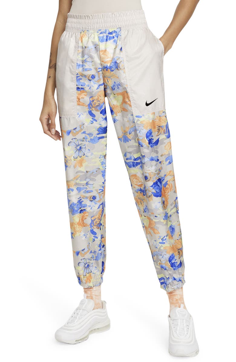 Nike Sportswear Floral Track Pants, Main, color, 