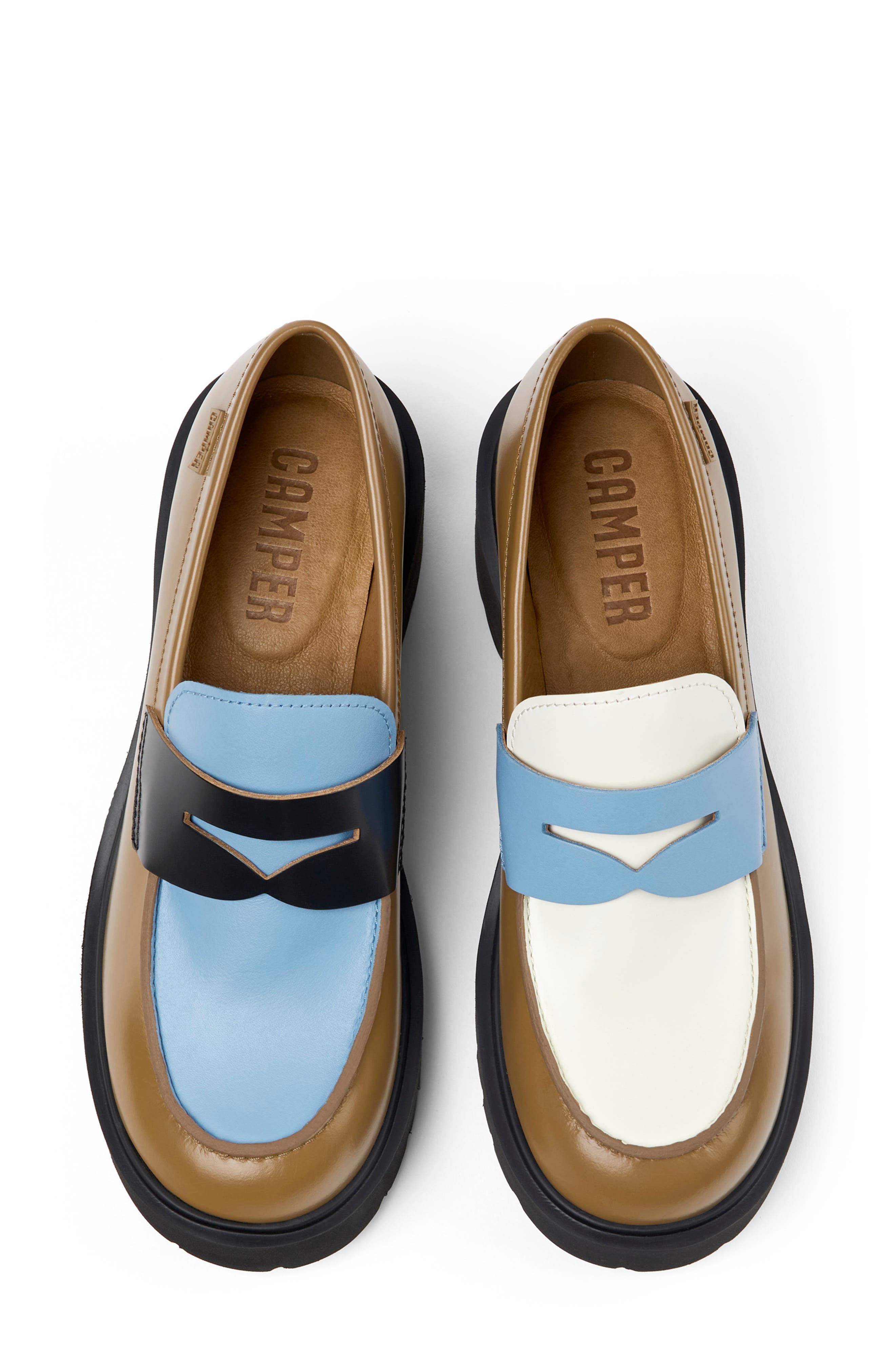 Camper Platform Penny Loafer, Main, color, 