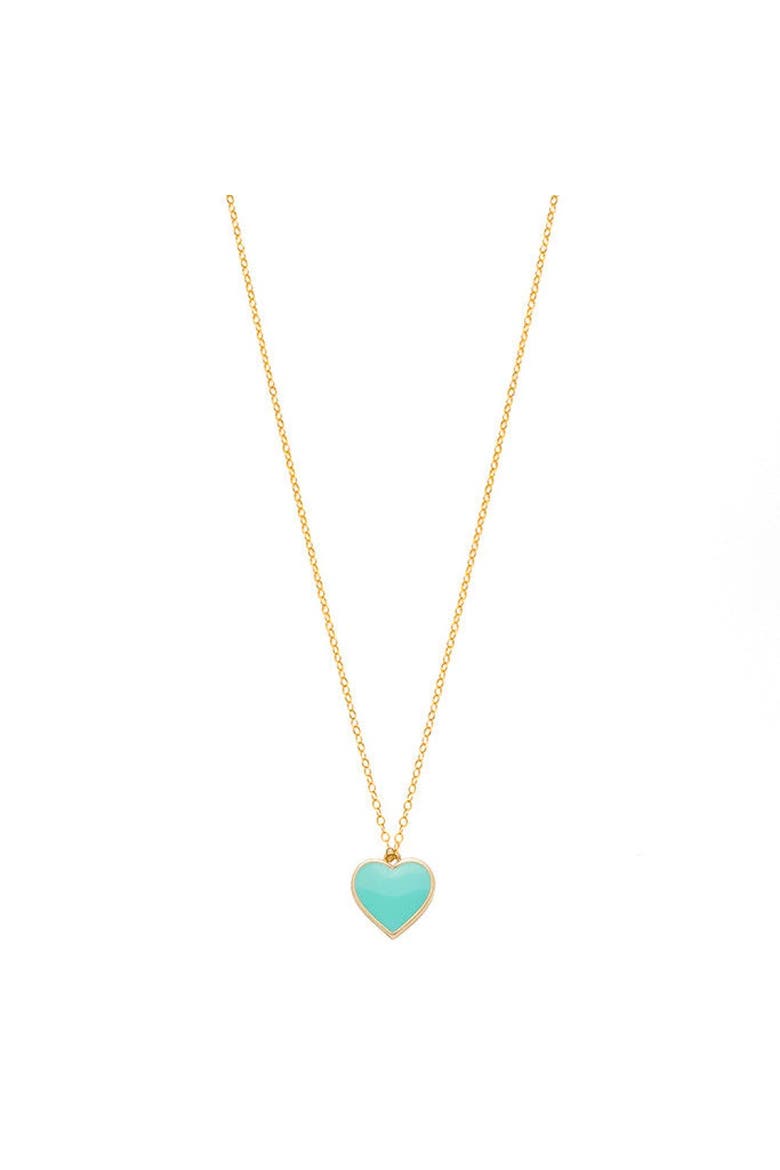 Single Hearted Girl Turquoise Necklace, Main, color, Turquoise