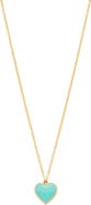 Rejected Hearts Club Single Hearted Girl Turquoise Necklace