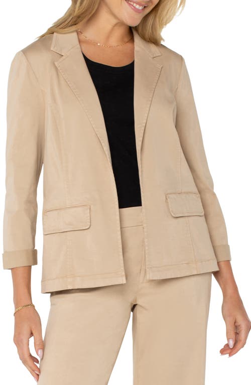 LIVERPOOL LOS ANGELES LIVERPOOL LOS ANGELES FITTED OPEN FRONT TWILL BLAZER