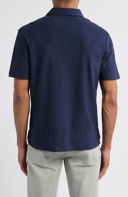 Johnnie-o Frankie Hangin' Out Johnny Collar Polo In Navy