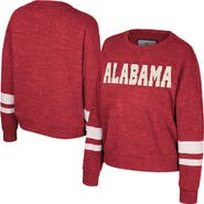 COLOSSEUM Women's Colosseum Crimson Alabama Crimson Tide Lost City Speckle Pullover Sweatshirt