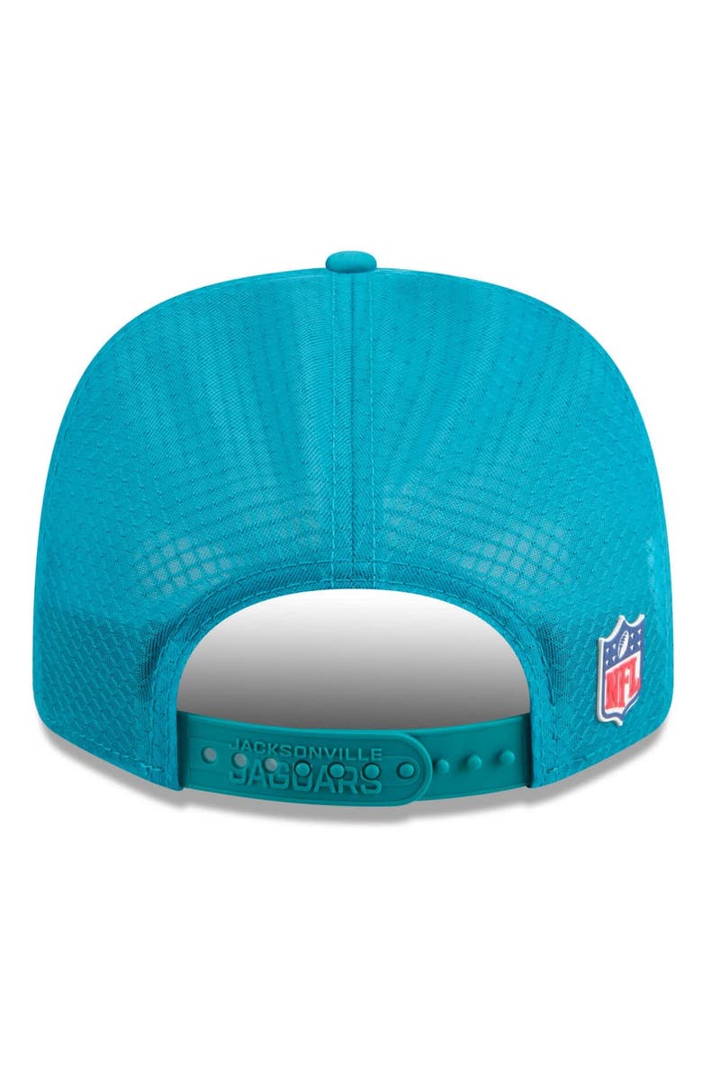 New Era Men's New Era Teal Jacksonville Jaguars 2025 Sideline 9SEVENTY Trucker Adjustable Hat, Alternate, color, Teal