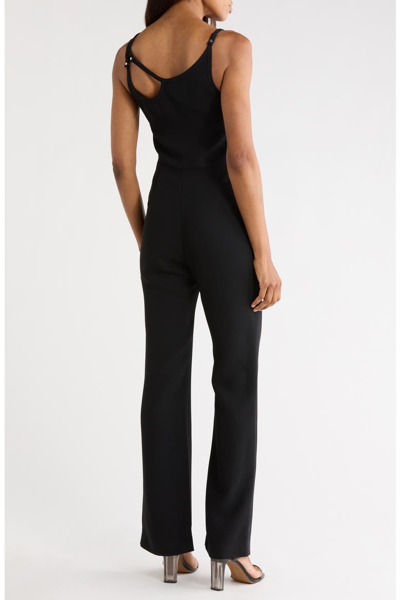 Cutout Jumpsuit, Alternate, color, BLACK