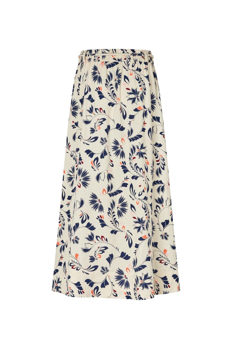 Masolenith Floral Maxi Skirt, Alternate, color, Medieval Blue