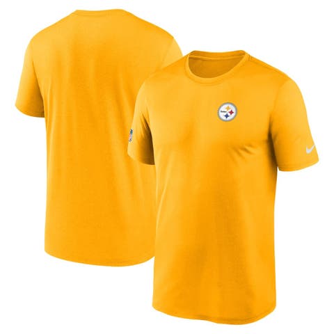 Men's Nike Gold Pittsburgh Steelers Sideline Legend Small Logo Dri-FIT T-Shirt