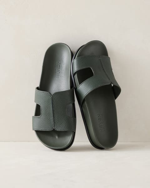 Leather Cutout Slides