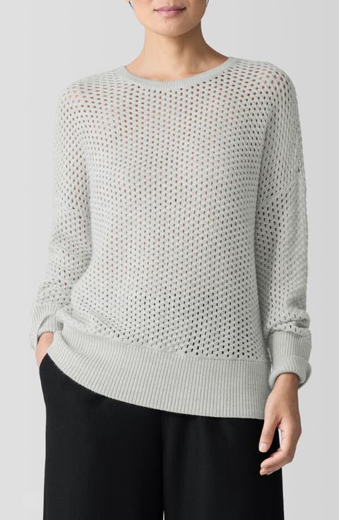 Open Stitch Wool Sweater