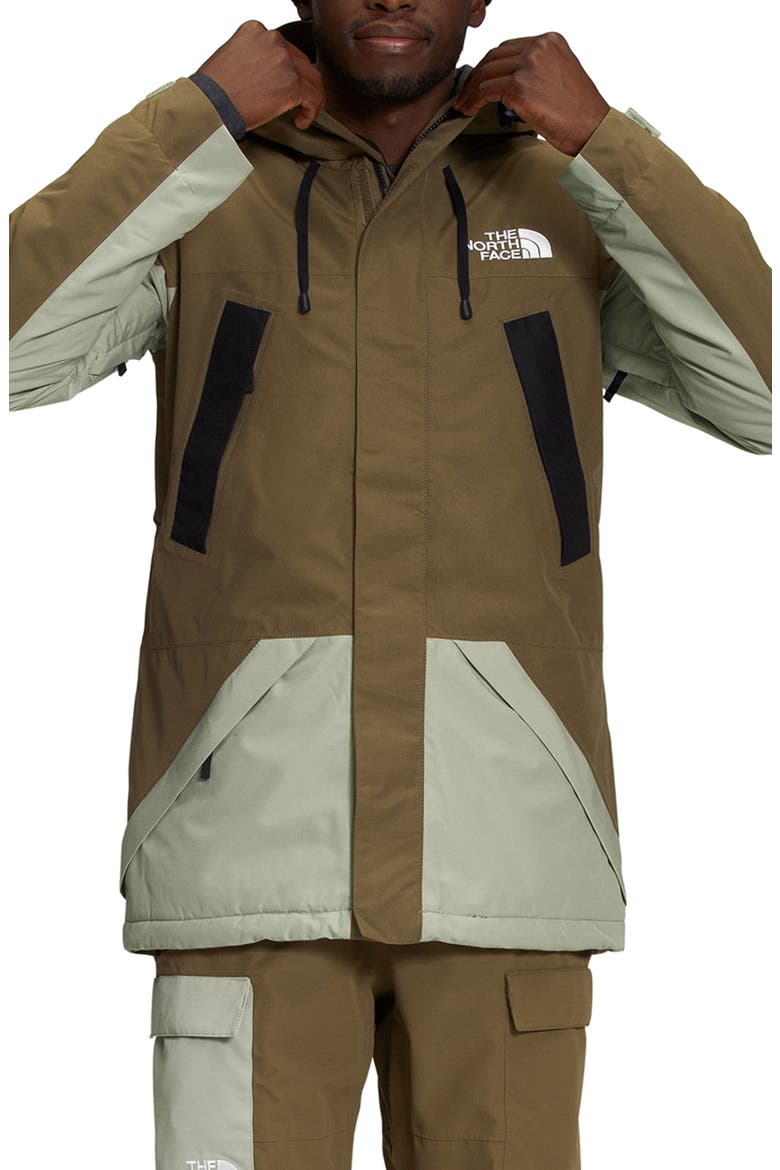 Goldmill Water Repellent Insulated Jacket, Main, color, MILITARY OLIVE/ TEA GREEN