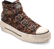 Ash Rainbow Studs High Top Platform Sneaker