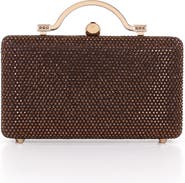 Jewel Badgley Mischka Jude Crystal Minaudiere with Outer Pocket