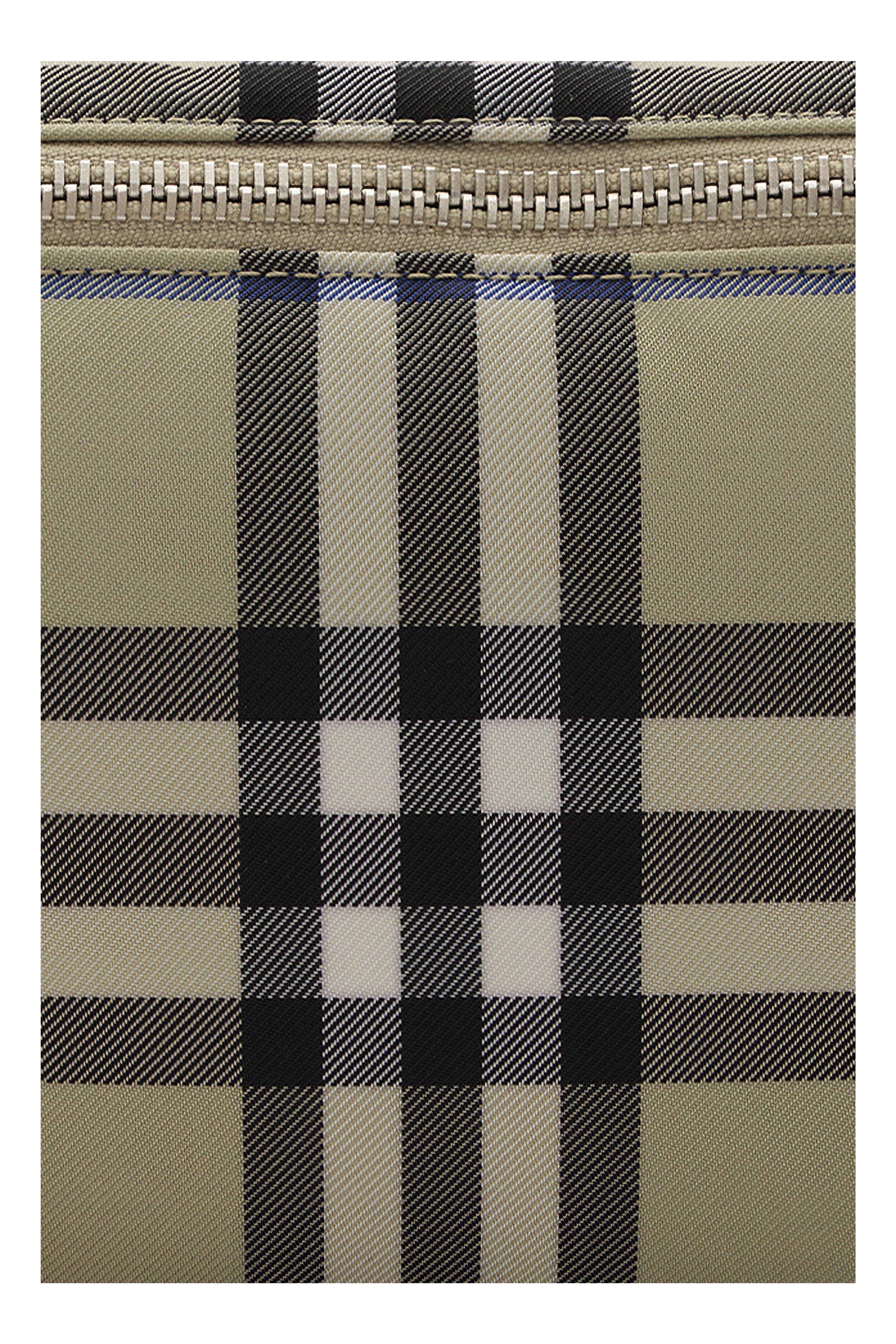 Burberry Check Belt Bag, Alternate, color, Lichen Beige