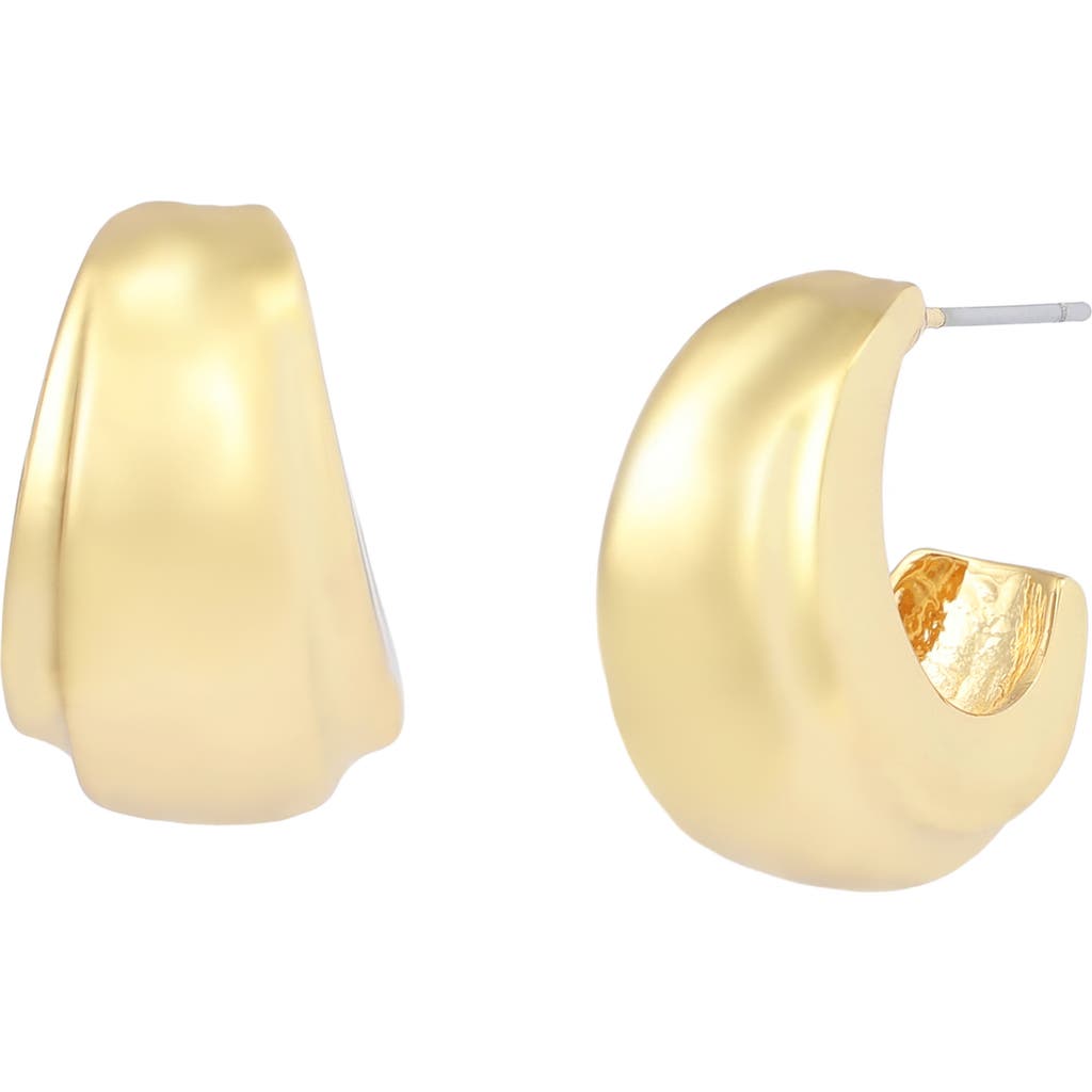 Robert Lee Morris Chubby Huggie Earrings In Gold