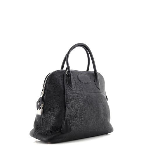 Pre-owned Hermes Hermes Bolide Bag Clemence 31 In Black