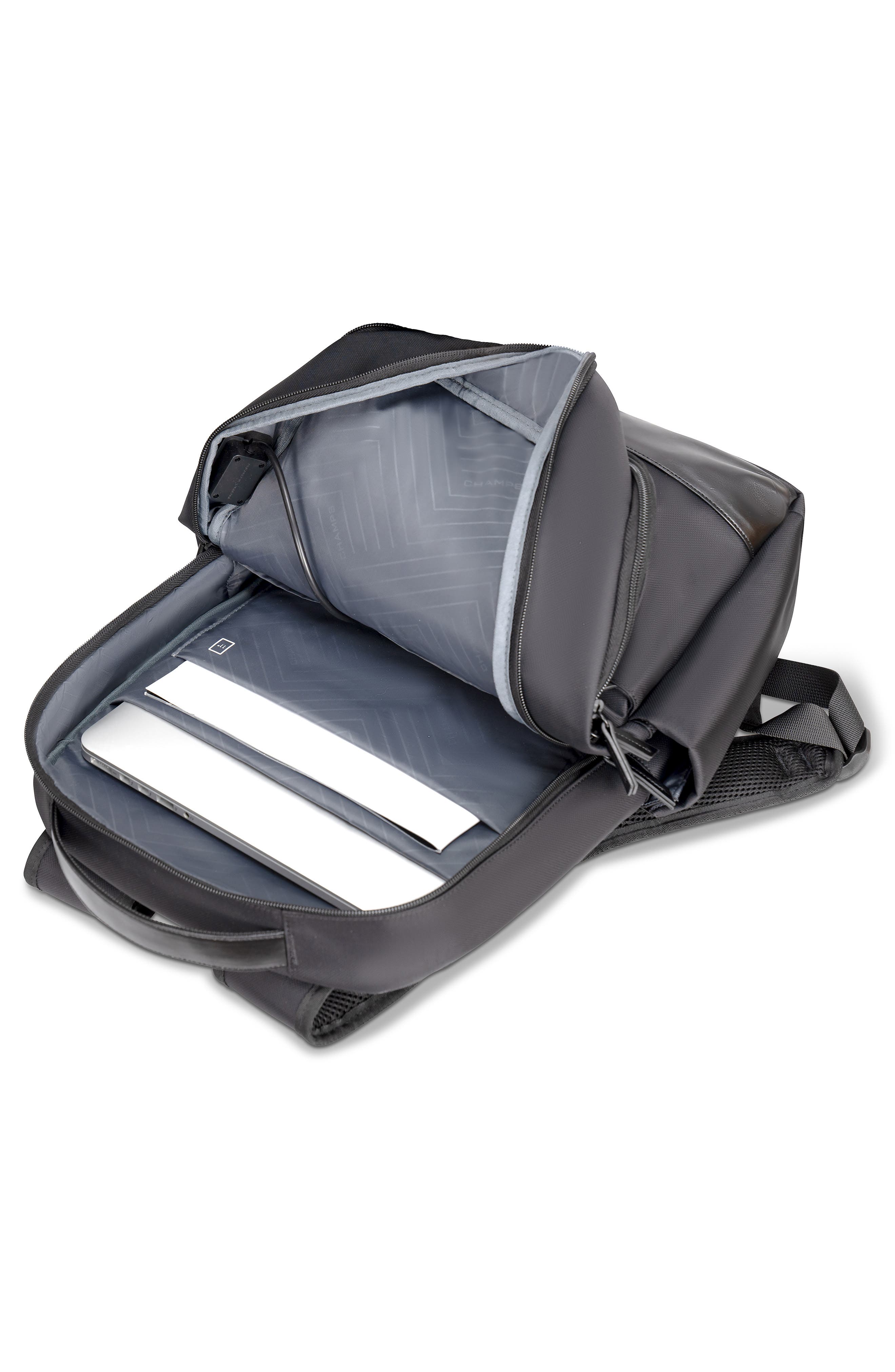 CHAMPS Daily Waterproof Backpack, Alternate, color, Black