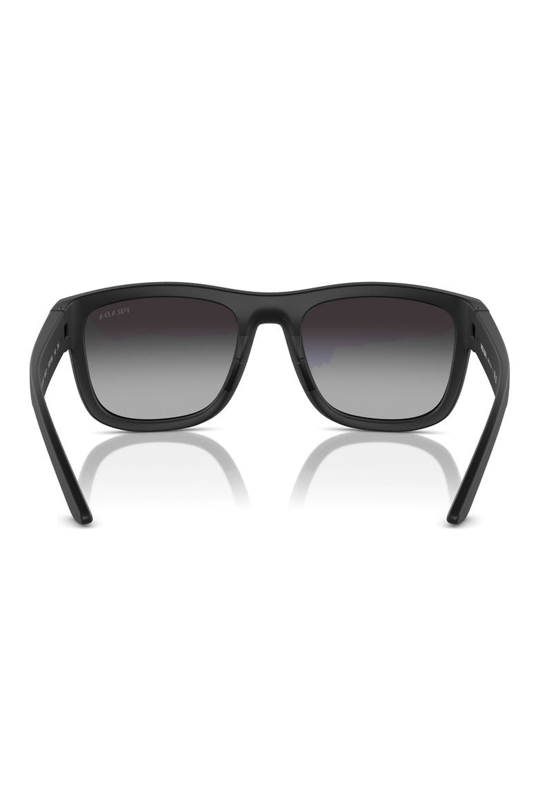 56mm Pillow Sunglasses, Alternate, color, MATTE BLACK