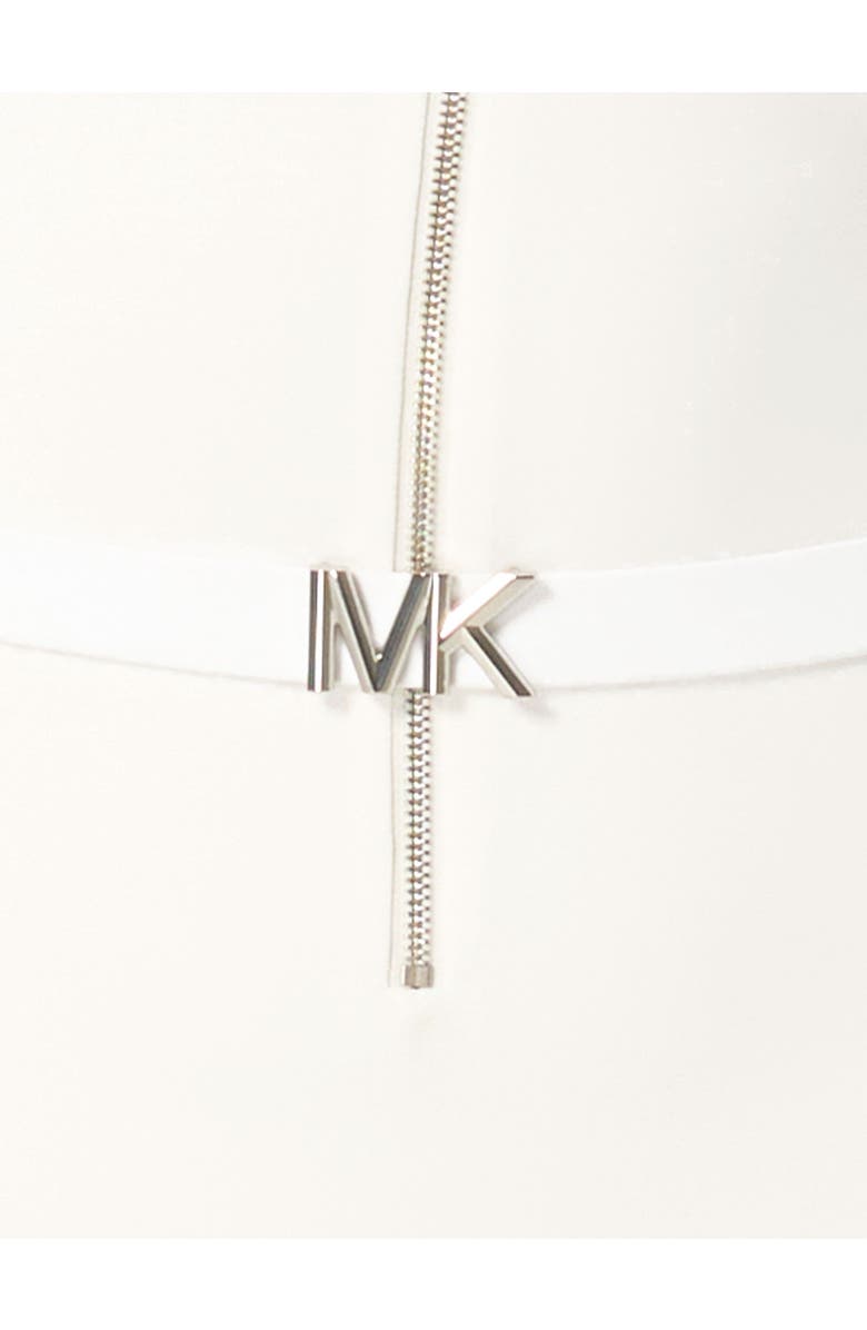 MICHAEL Michael Kors Signature Scuba Longsleeve Rashguard, Alternate, color, White