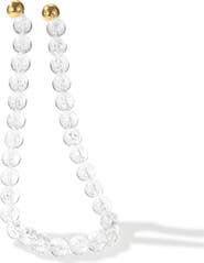 Classicharms Frostnova Azeztulite Clear Phantom Large Crystal Sphere Necklace-14mm