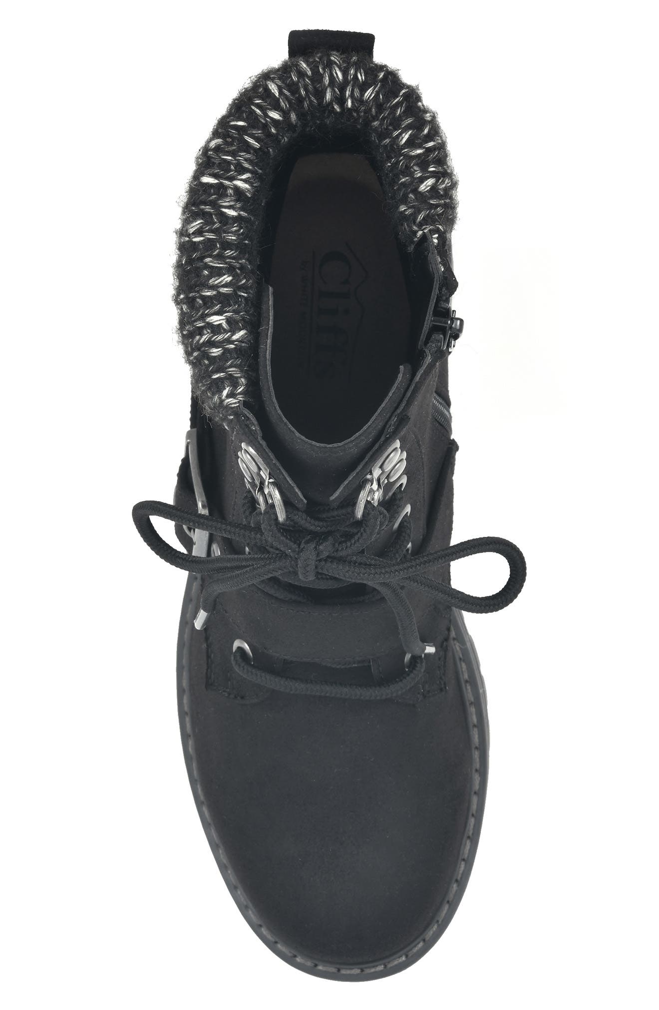 CLIFFS BY WHITE MOUNTAIN Marlee Buckled Lace-Up Boot - Wide Width Available, Alternate, color, 