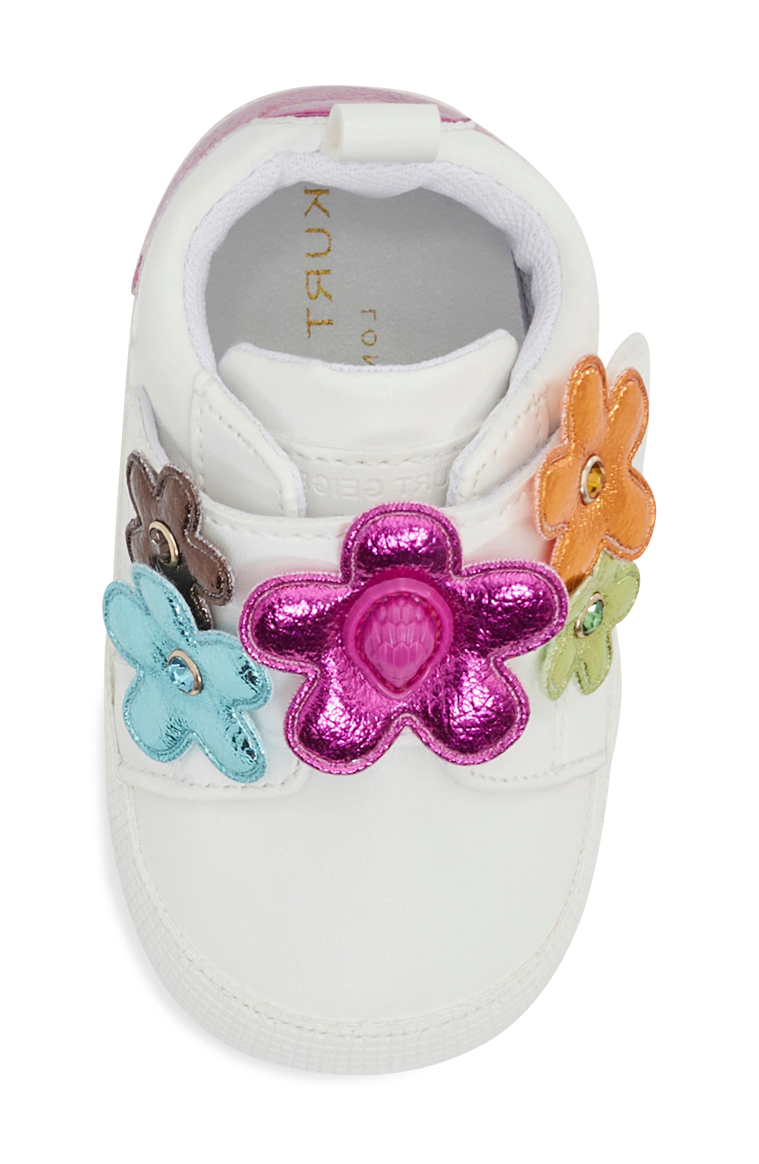 Kurt Geiger London Flower Petal Sneaker, Alternate, color, White Multi