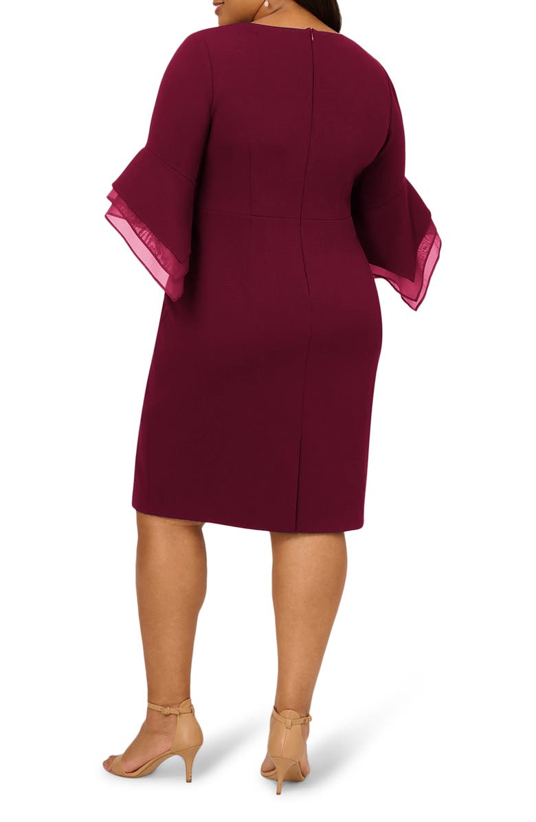 Adrianna Papell Crepe Dress, Alternate, color, 