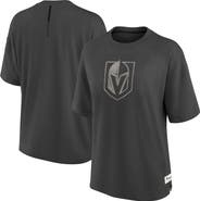 FANATICS Women's Fanatics Charcoal Vegas Golden Knights Oversized Elements Raw Edge Future Ground T-Shirt