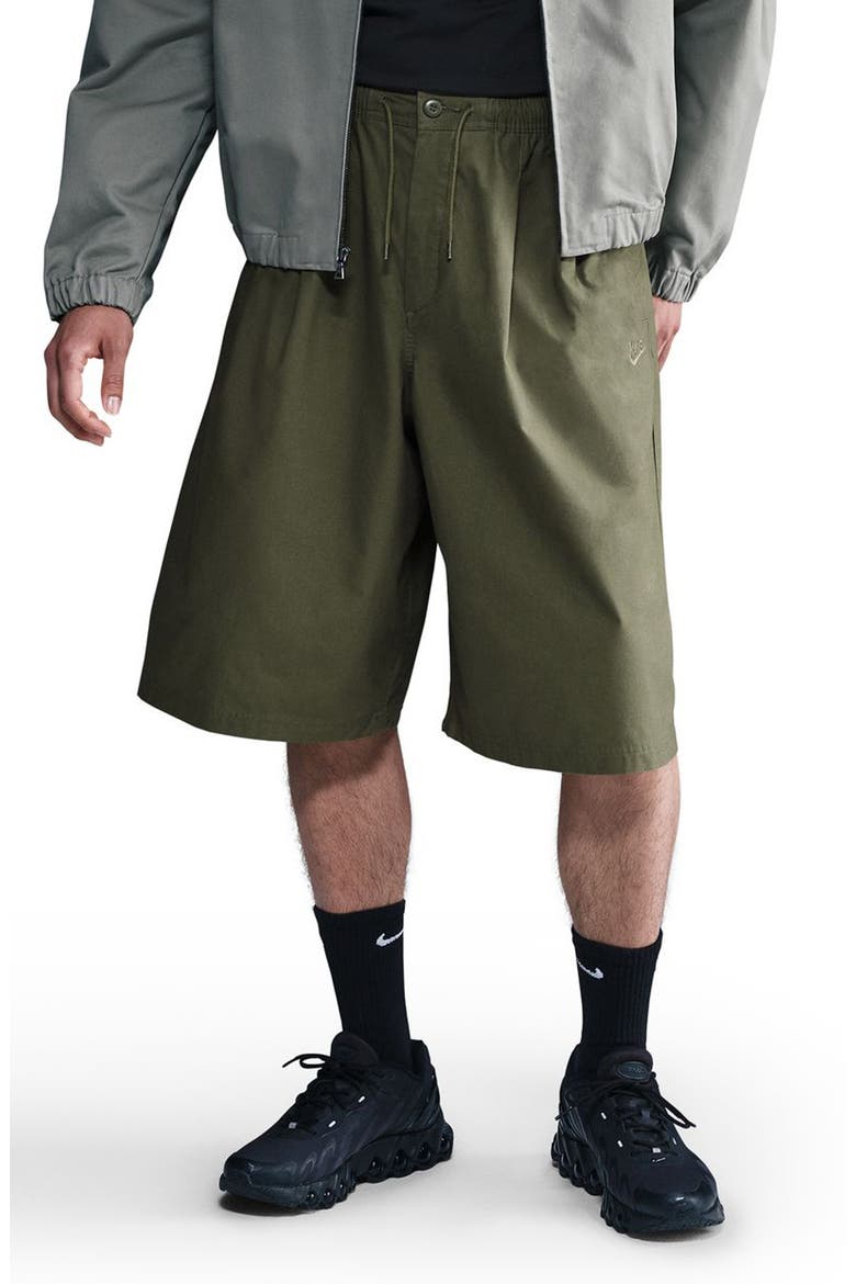 Club Seoul Oversized Shorts, Main, color, MEDIUM OLIVE/ MEDIUM OLIVE
