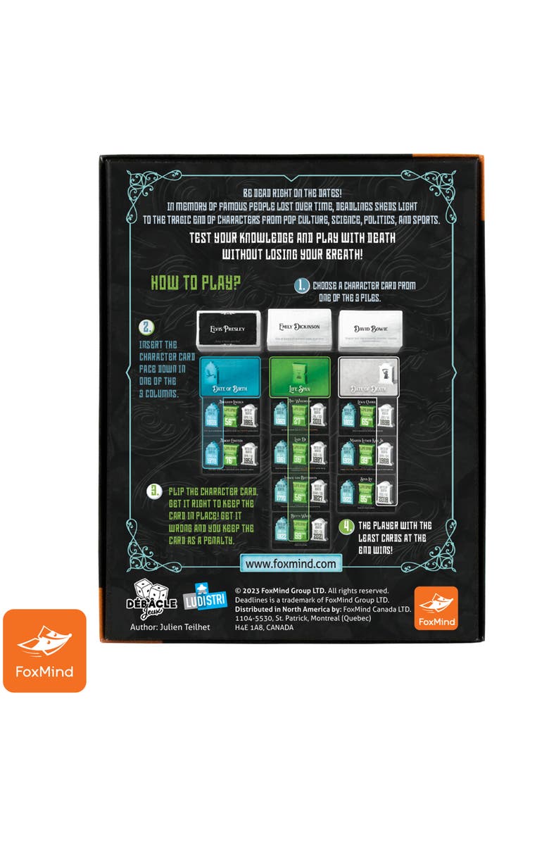 FoxMind Games Card Pop Culture Party Game, Up To 10 Players, Ages 12+, Alternate, color, Multicolored