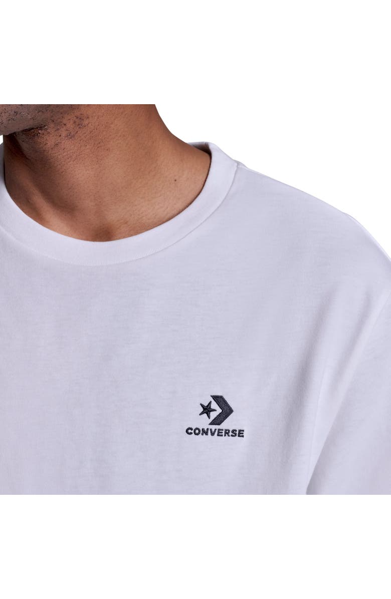 Converse Star Chevron T-Shirt, Alternate, color, White 10A
