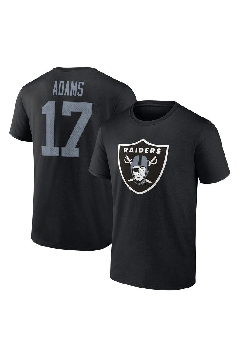 Men's Fanatics Branded Davante Adams Black Las Vegas Raiders Player Icon Name & Number T-Shirt, Main, color, Black