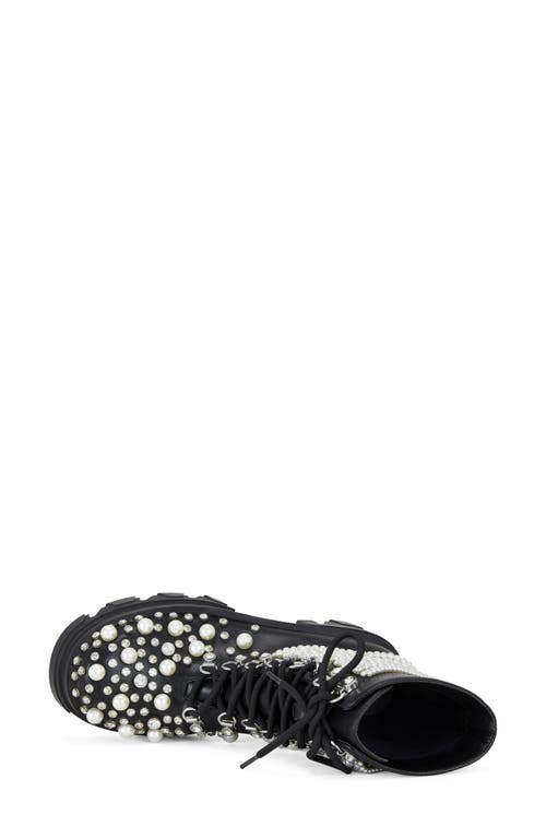 Azalea Wang Twinkley Embellished Combat Boot